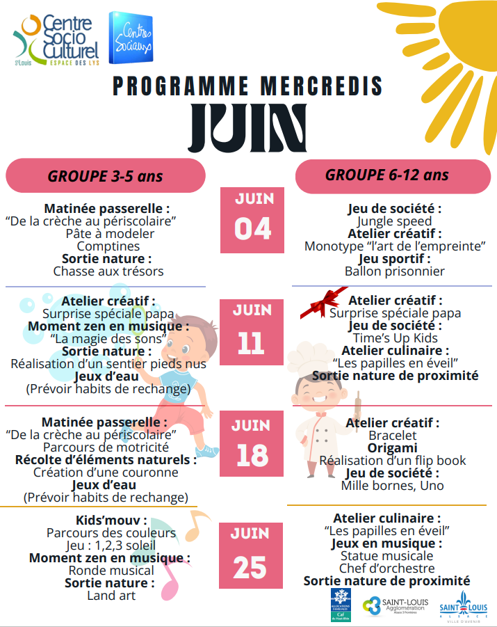 PROGRAMME PERISCOLAIRE ET MECREDIS LOISIRS